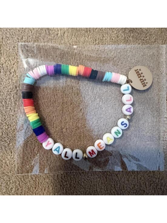Jewelry - Deep Eddy Vodka Rainbow Beaded Bracelet Y'all Means All
